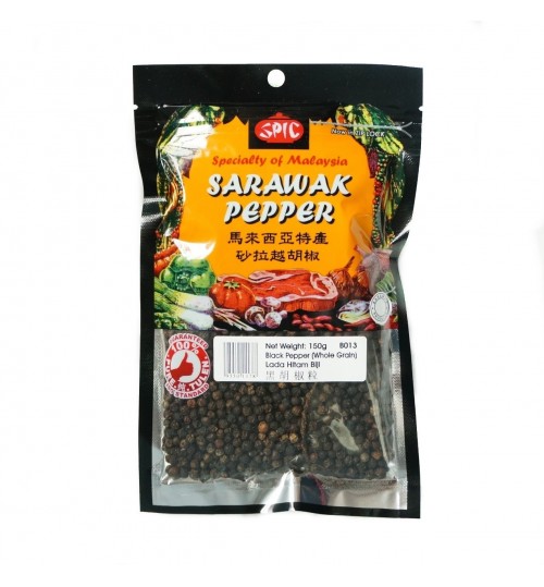 沙劳越黑胡椒整体（可重复密封的自封袋）	150克